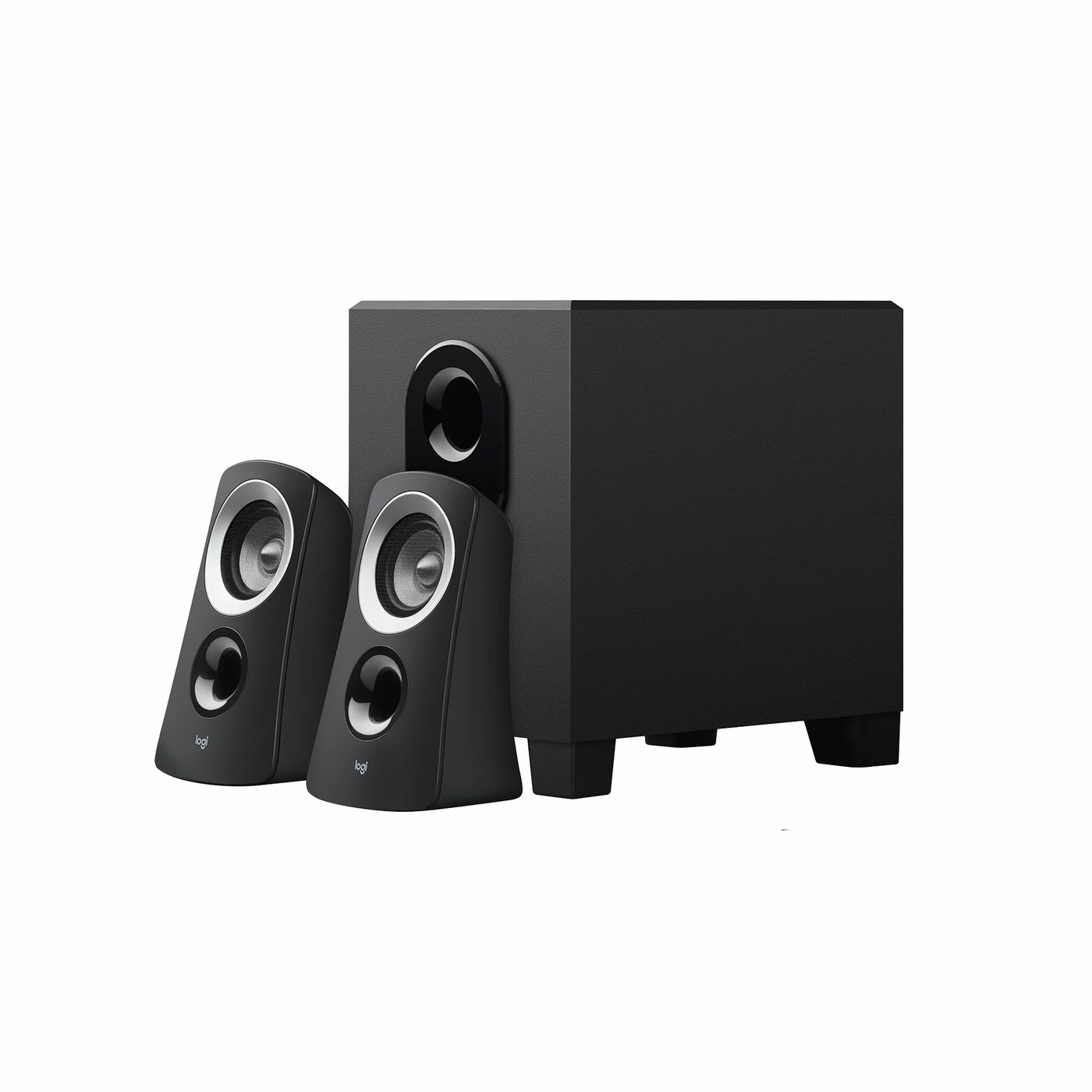 Haut Parleur 2.1 Logitech Z313 — périphérique Logitech pour poste de simulation automobile, distribué par VMS Tunisie — vue 1