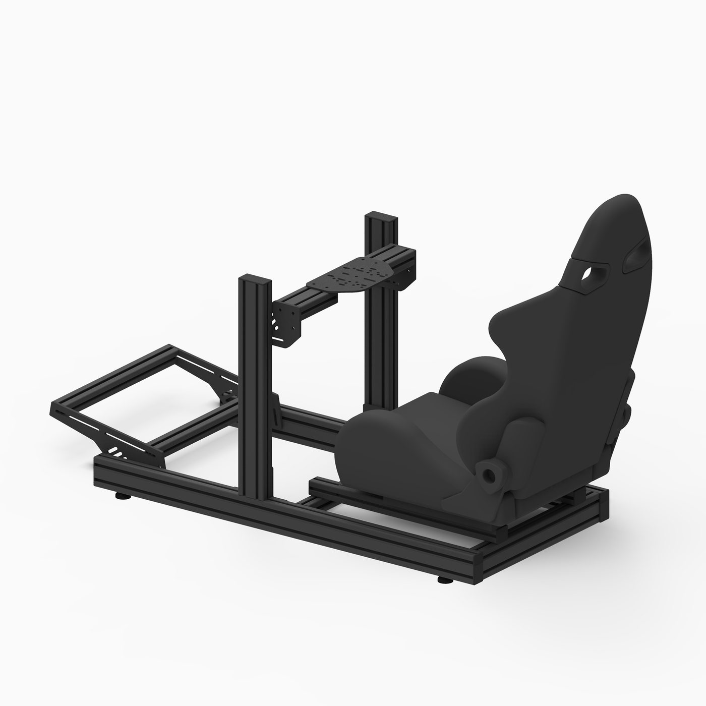 Prime One Seat — cockpit sim racing complet avec véritable siège baquet automobile, fabriqué en Tunisie par VMS — vue 2