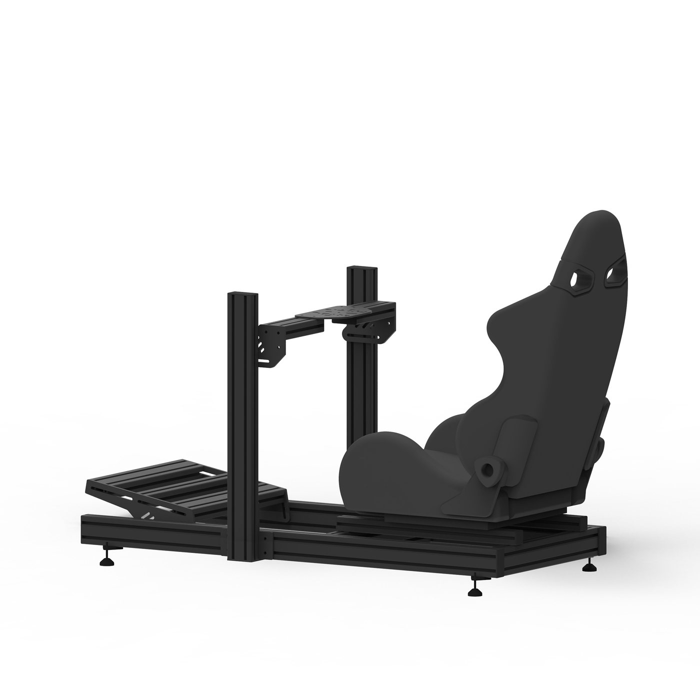 Prime Pro Seat — cockpit sim racing complet avec véritable siège baquet automobile, fabriqué en Tunisie par VMS — vue 3