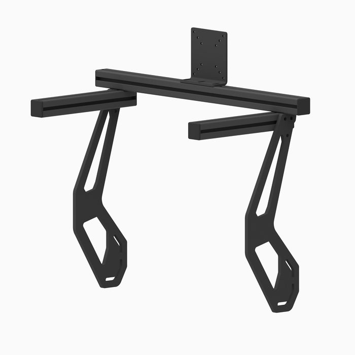 Support Écran Intégré Prime — support écran intégré pour cockpit sim racing en aluminium, fabriqué en Tunisie par VMS