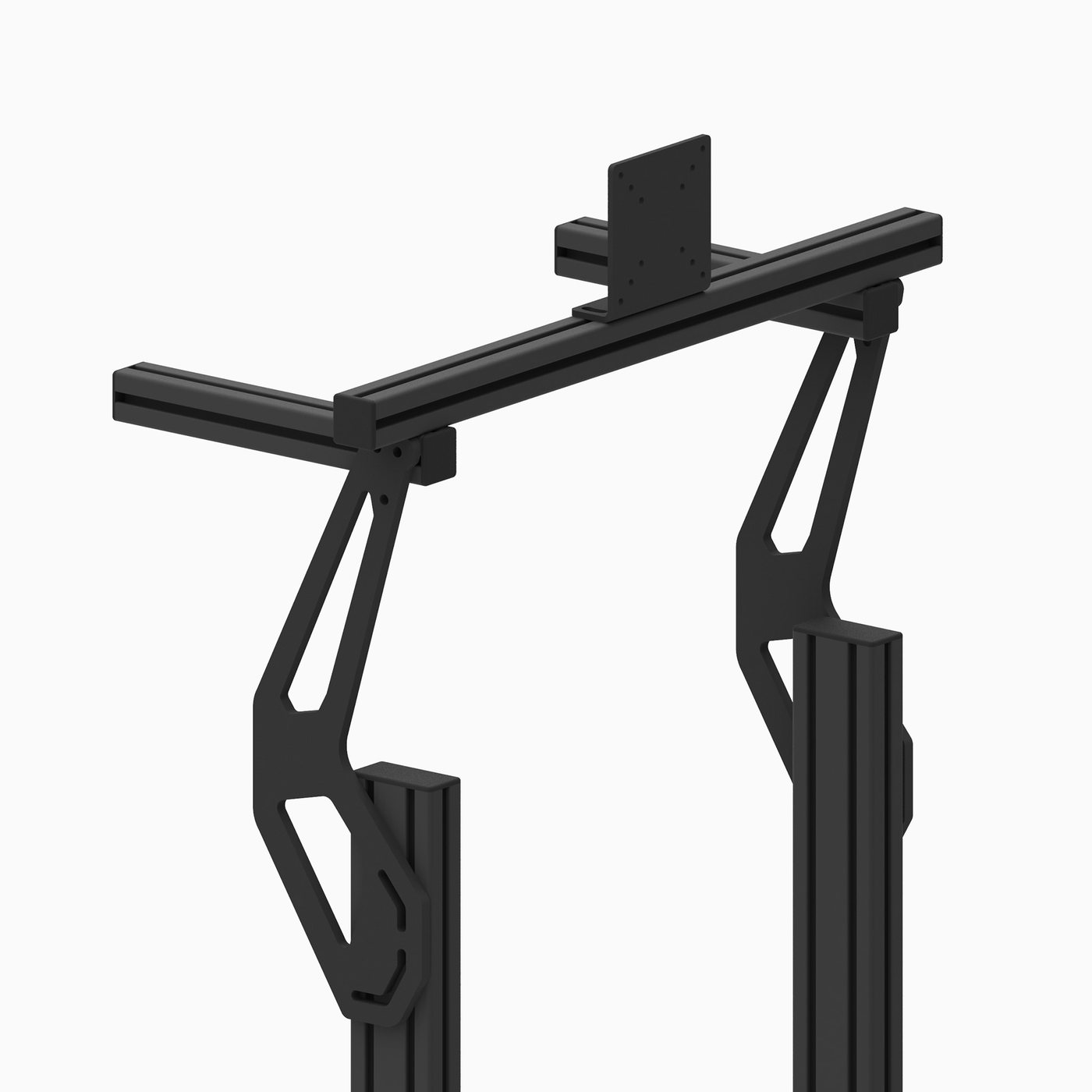 Support Écran Intégré Prime — support écran intégré pour cockpit sim racing en aluminium, fabriqué en Tunisie par VMS — vue 2