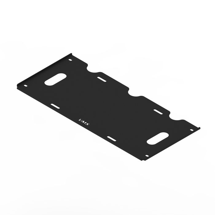 Support Unité Centrale Prime Pro — accessoire en acier découpé au laser pour cockpit sim racing VMS, fabriqué en Tunisie par VMS